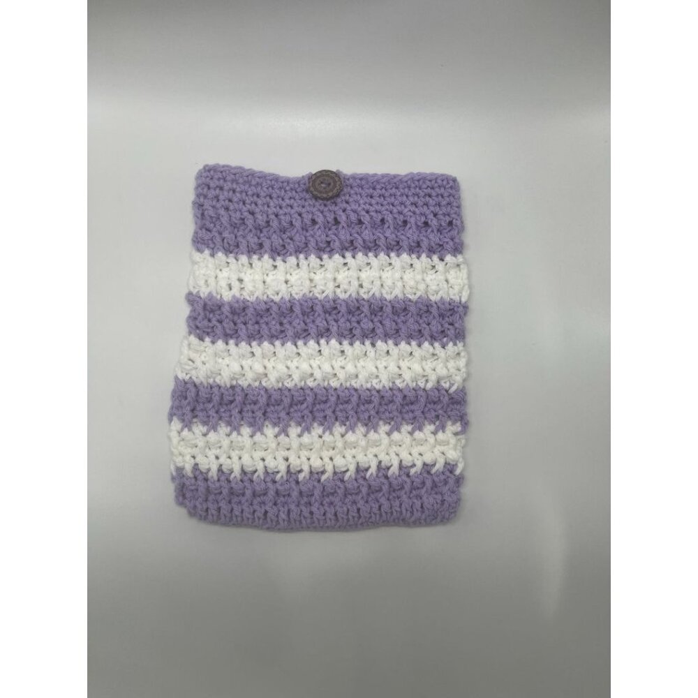 Boho Crochet iPad, Kindle & Book Sleeve with Mandala Button